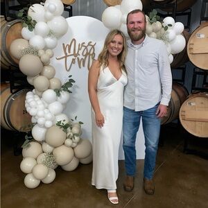 Abercrombie Plunge Cowl Back Maxi Dress